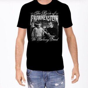 Universal Monsters THE‎ BRIDE OF FRANKENSTEIN We belong Dead T-Shirt Halloween
